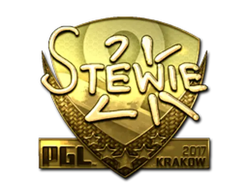 Sticker | Stewie2K (Gold) | Krakow 2017