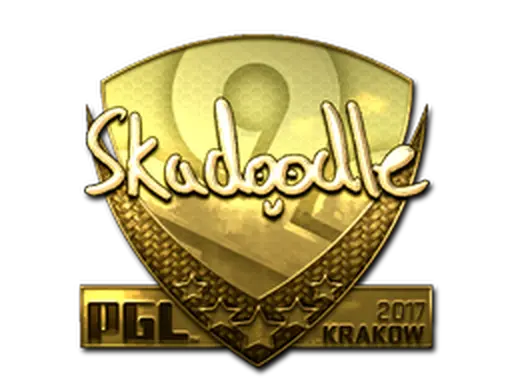 Sticker | Skadoodle (Gold) | Krakow 2017
