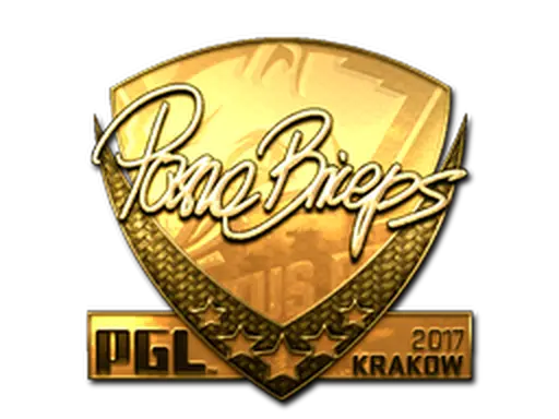 Sticker | pashaBiceps (Gold) | Krakow 2017