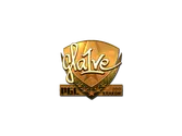 Sticker | gla1ve (Gold) | Krakow 2017 image