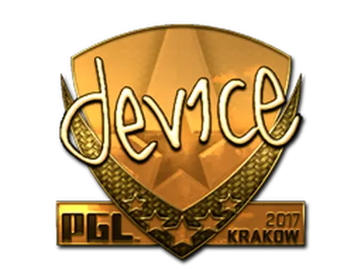 Sticker | device (Gold) | Krakow 2017