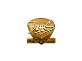 Sticker | denis (Gold) | Krakow 2017 image