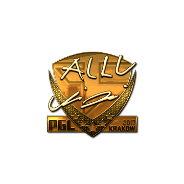 Sticker | allu (Gold) | Krakow 2017