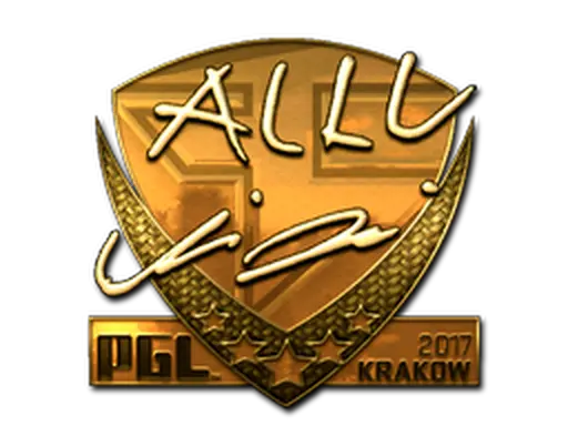 Sticker | allu (Gold) | Krakow 2017