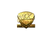 Sticker | nex (Gold) | Krakow 2017 image
