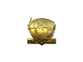 Sticker | k0nfig (Gold) | Krakow 2017 image