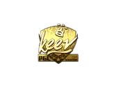 Sticker | keev (Gold) | Krakow 2017 image