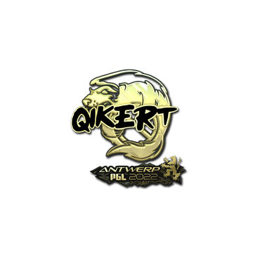 Sticker | qikert (Gold) | Antwerp 2022