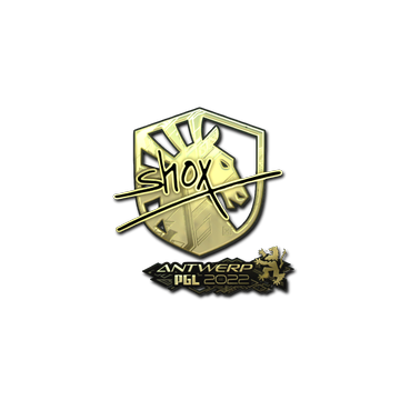 Sticker | shox (Gold) | Antwerp 2022