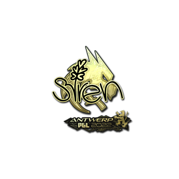 Sticker | S1ren (Gold) | Antwerp 2022