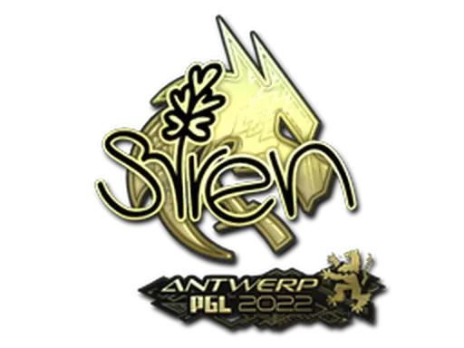 Sticker | S1ren (Gold) | Antwerp 2022