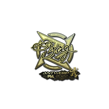 Sticker | es3tag (Gold) | Antwerp 2022