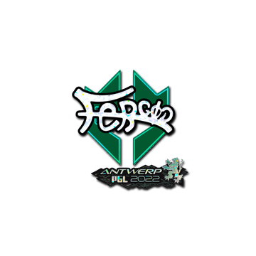 Sticker | fer (Glitter) | Antwerp 2022