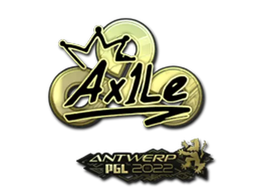 Sticker | Ax1Le (Gold) | Antwerp 2022
