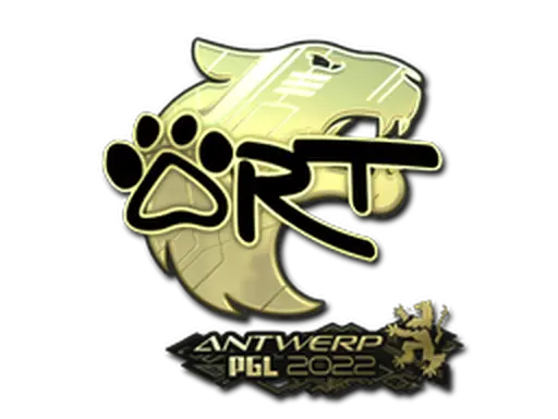 Sticker | arT (Gold) | Antwerp 2022