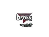 Sticker | broky (Glitter) | Antwerp 2022 image