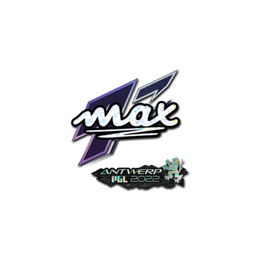 Sticker | max (Glitter) | Antwerp 2022