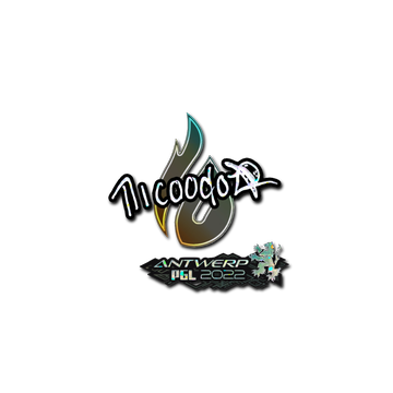 Sticker | nicoodoz (Glitter) | Antwerp 2022