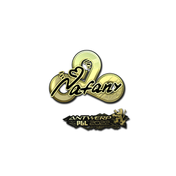 Sticker | nafany (Gold) | Antwerp 2022