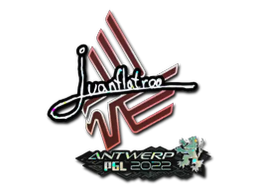 Sticker | juanflatroo (Glitter) | Antwerp 2022