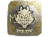 Sticker | malbsMd (Gold) | Austin 2025 image