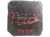 Sticker | nicx (Foil) | Austin 2025 image