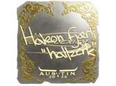 Sticker | hallzerk (Gold) | Austin 2025 image