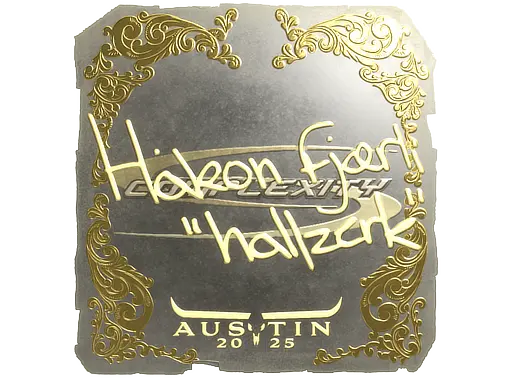 Sticker | hallzerk (Gold) | Austin 2025