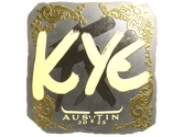Sticker | kye (Gold) | Austin 2025 image