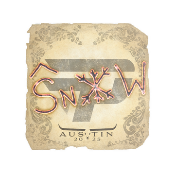 Sticker | snow | Austin 2025