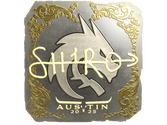 Sticker | sh1ro (Gold) | Austin 2025 image