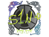 Sticker | s1n (Holo) | Austin 2025 image