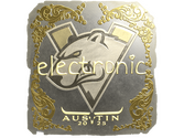 Sticker | electronic (Gold) | Austin 2025 image