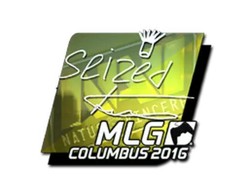 Sticker | seized (Foil) | MLG Columbus 2016