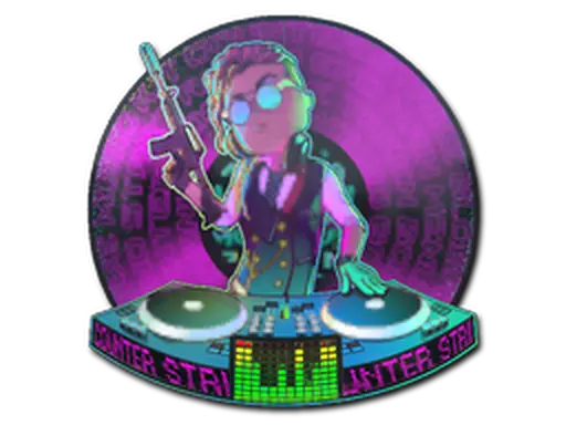 Sticker | DJ Safecracker (Lenticular)
