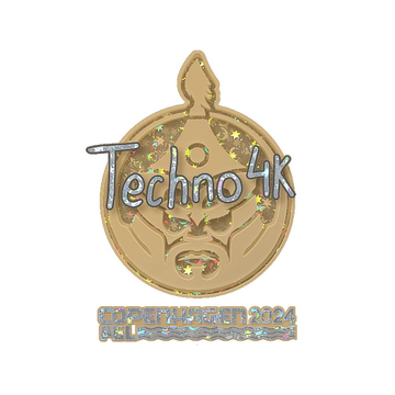 Sticker | Techno4K (Glitter) | Copenhagen 2024