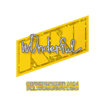 Sticker | w0nderful (Glitter) | Copenhagen 2024