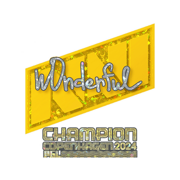 Sticker | w0nderful (Glitter, Champion) | Copenhagen 2024