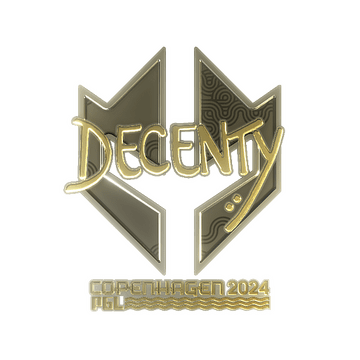 Sticker | decenty (Gold) | Copenhagen 2024