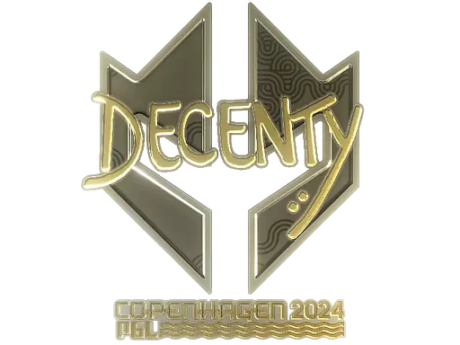 Sticker | decenty (Gold) | Copenhagen 2024