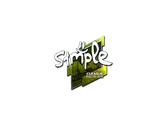 Sticker | s1mple (Foil) | Boston 2018 image