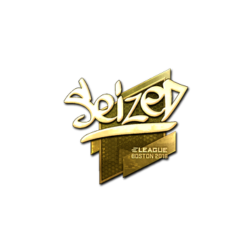 Sticker | seized (Gold) | Boston 2018