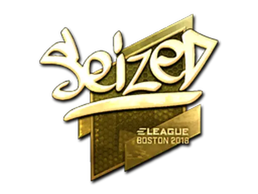 Sticker | seized (Gold) | Boston 2018