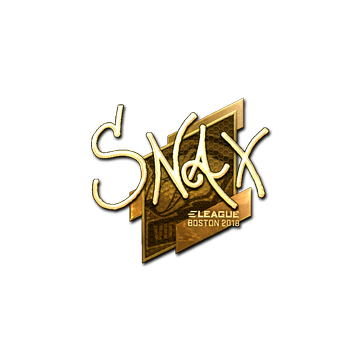 Sticker | Snax (Gold) | Boston 2018