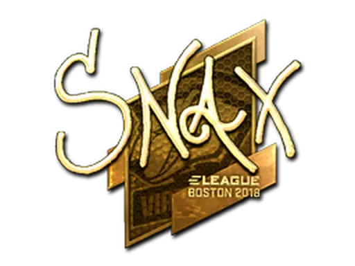 Sticker | Snax (Gold) | Boston 2018