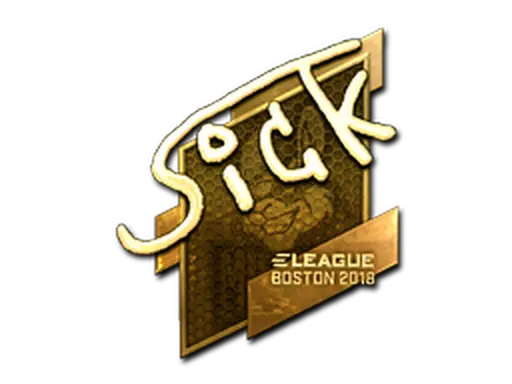 Sticker | SicK (Gold) | Boston 2018