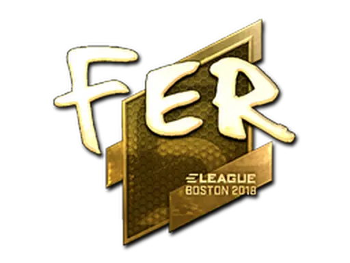 Sticker | fer (Gold) | Boston 2018