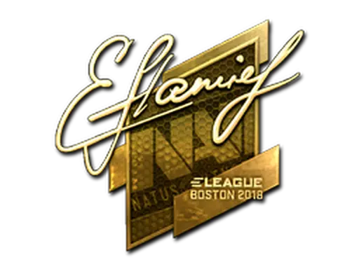 Sticker | flamie (Gold) | Boston 2018