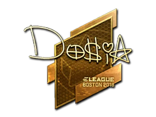 Sticker | Dosia (Gold) | Boston 2018