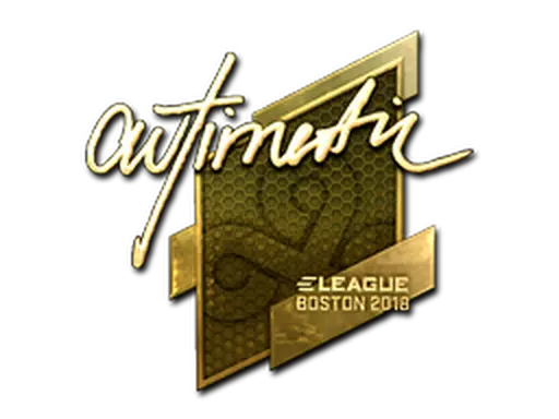 Sticker | autimatic (Gold) | Boston 2018
